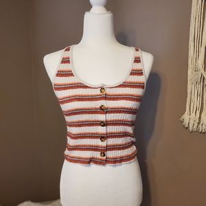 Forever 21 Striped Tank Top Sz M
